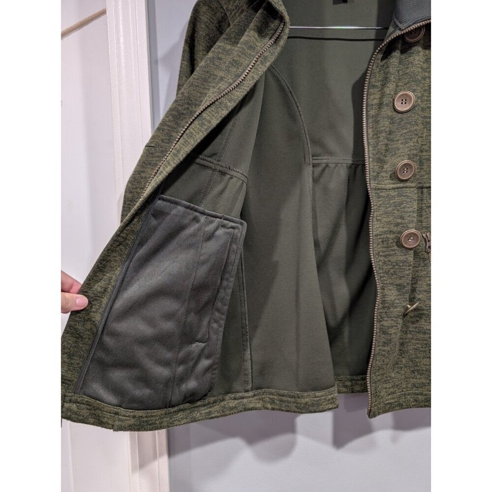 Prana Women's Martina Heathered Green Soft-Shell Jacket Full Zip Military Sz XS - Picture 12 of 16